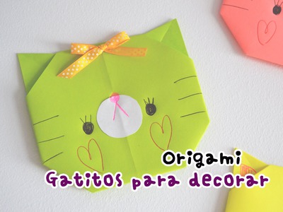 Origami : Gatitos para decorar