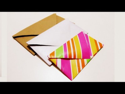 Origami Paper Envelope easy. Papel de Origami Sobre fácil