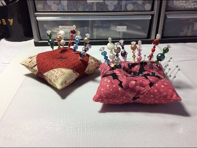 (Quilting Tutorial) Pin Cushion and Beaded Pins