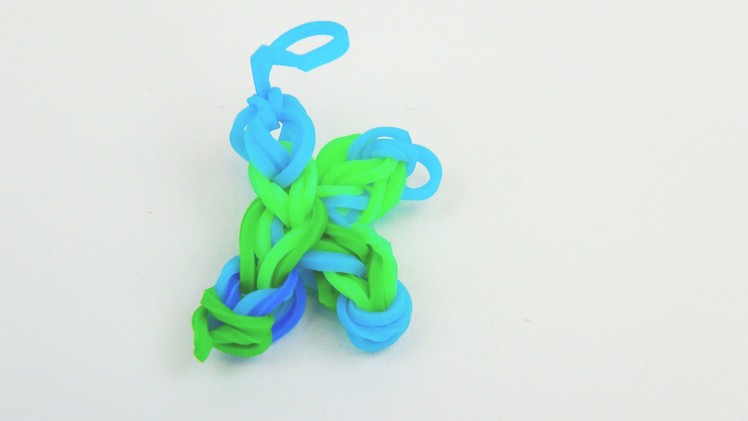 Rainbow Loom Charm Buchstabe K Loom Bands mit Rainbow Loom Board Letter K | deutsch