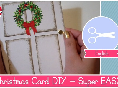 Tutorial Christmas Card DIY idea:  super EASY and STUNNING RESULT