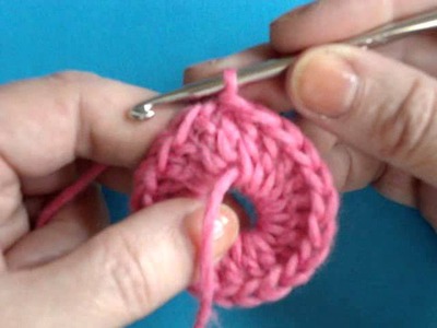 Вязание крючком - Урок 123 Круглая пуговица