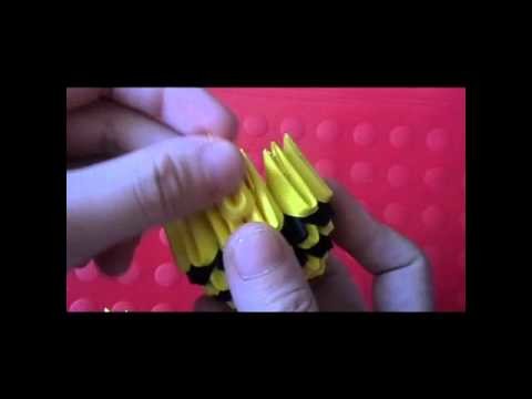 3D origami bee kid part 1