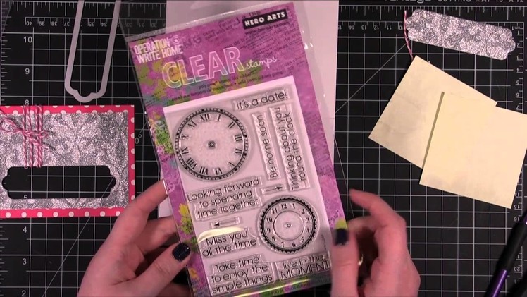 American Crafts POW Glitter Paper Card