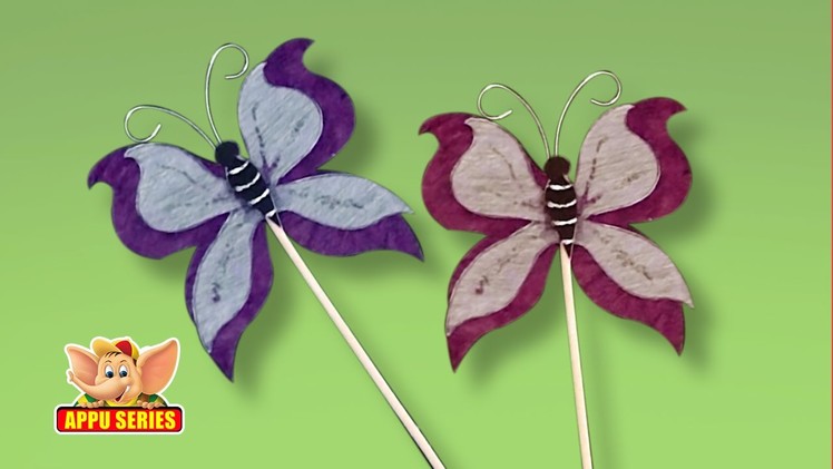 Arts & Crafts - How to Make a Butterfly Bookmark