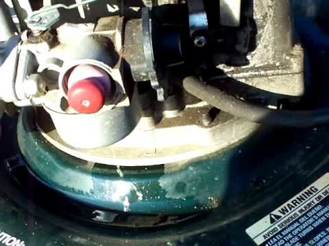 Carburetor cleaning on a Craftsman 6.25 horse Lawn mower