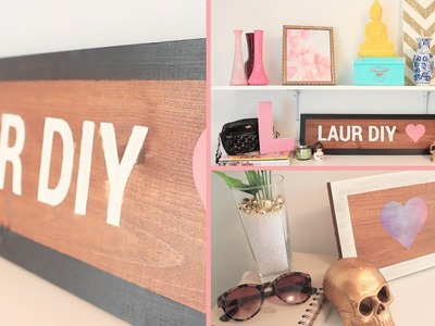 DIY: Brandy Melville Wooden Sign | LaurDIY