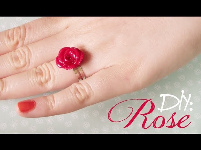 DIY: Rose Ring & Earrings - with Polymer Clay