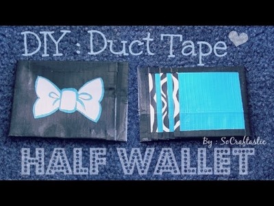 Duct Tape Half Wallet. Card Holder - How To