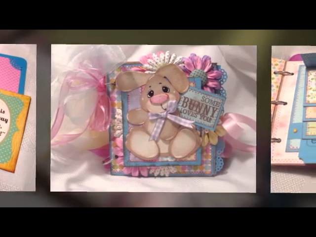 Easter Bunny paper bag scrapbook album selling on Ebay