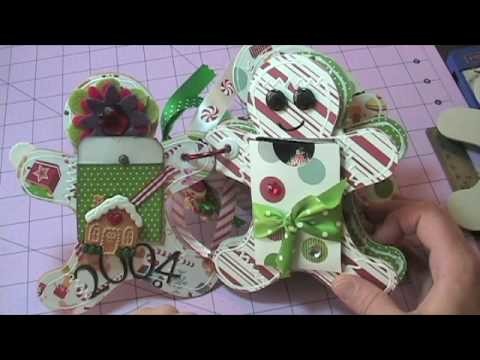 Gingerbread Men Christmas Mini Scrapbook Album