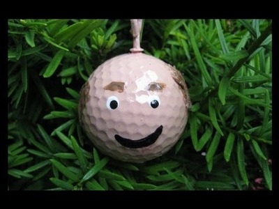 Golf Ball Head Ornament Craft Fun and Easy