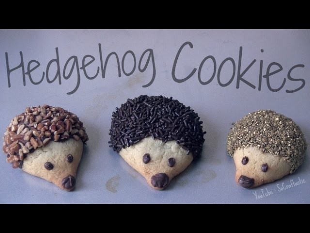 Hedgehog Cookies - How To - Baking Tutorial - Fall Treats - Fluffy Sugar Cookies