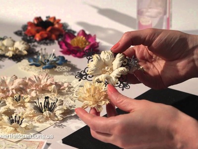 How do I create elegant papercrafted flowers? 5 step by step techniques