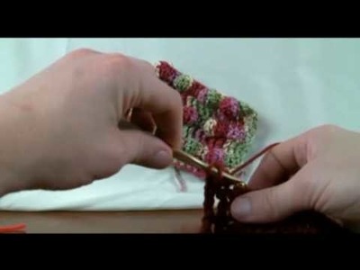 How To Crochet Black Berry Stitch - LH Part 2 of 2