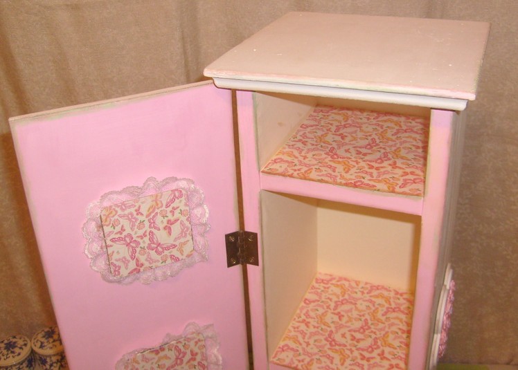 How to do crafts Altered Storage Cabinet
