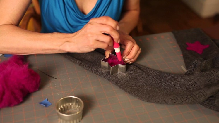 How to Felt a Sweater With Elbow Pads : DIY Crafts