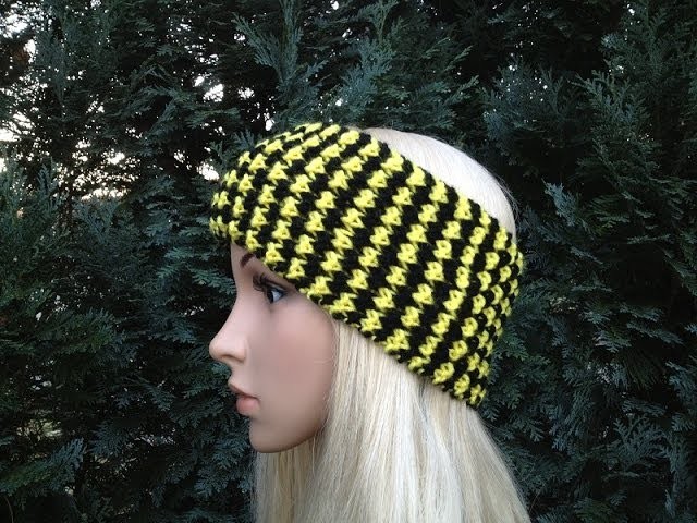 How to Knit Earwarmers.Headband by ThePatterfamily P#4