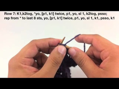 How to Knit the Bell Lace Stitch