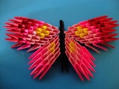 How to make a 3d origami butterfly