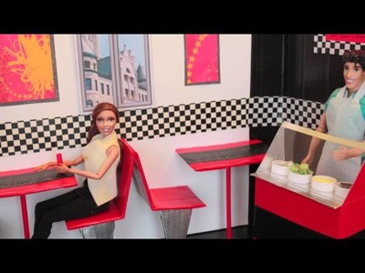How to Make a Doll Food Display Case for a Restaurant - Doll Crafts