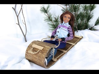 How to Make a Doll Sled - Doll Crafts