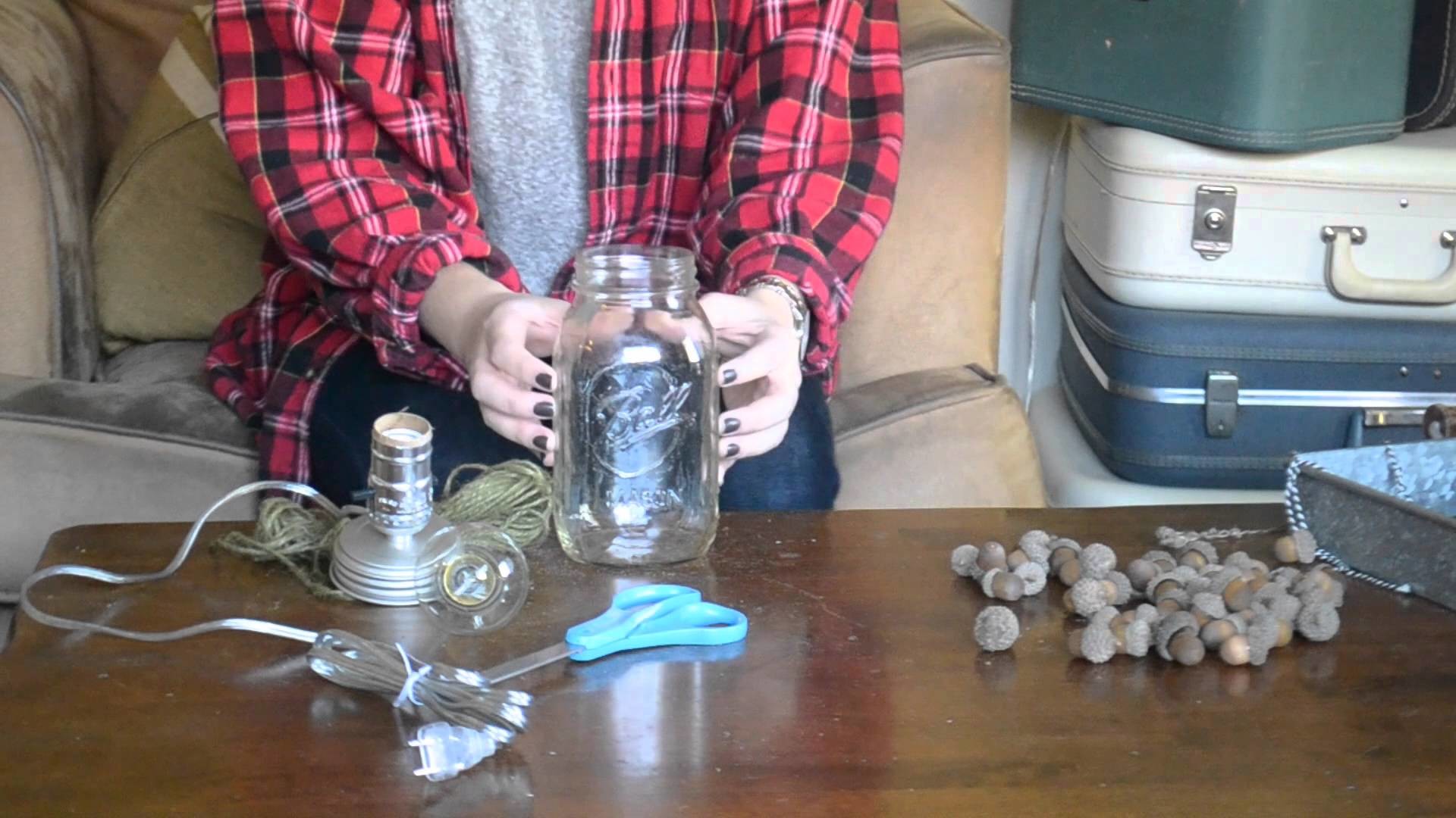 How to Make a Mason Jar Lamp Tutorial