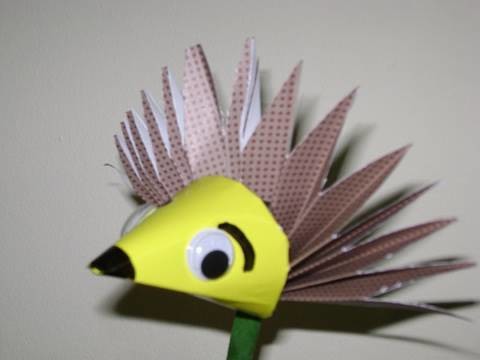 How to make a paper porcupine. hedgehog - EP