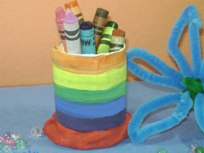 How to make a simple pencil holder with a tp tube - EP
