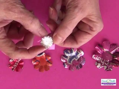 How To Make A Soda Can Flower Using Aleene's Tacky Dot Singles