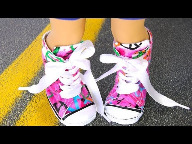 How to Make Doll Shoes: 18 inch Resize : Sneakers | Plus American Girl Mini Doll Collection Update