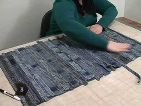 How to Turn Old Jeans into a Floor Mat