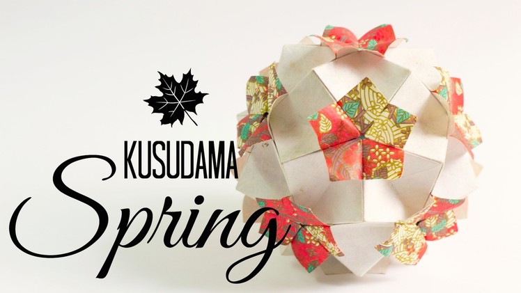 Kusudama spring instructions (Tomoko Fuse)
