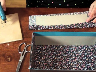 Lining a Cardboard Box With Fabric : Cool & Functional Crafts