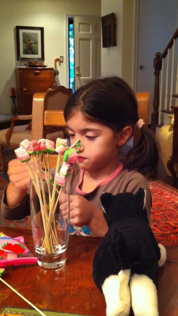 Marshmallow Bouquet - fun kids crafts