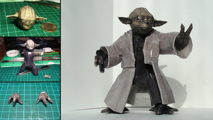 Master Yoda Papercraft (Stop-motion assembly video)