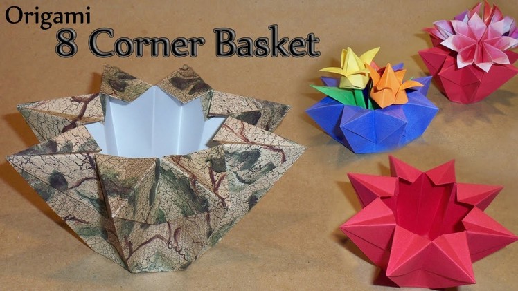 Origami 8 Cornered Basket