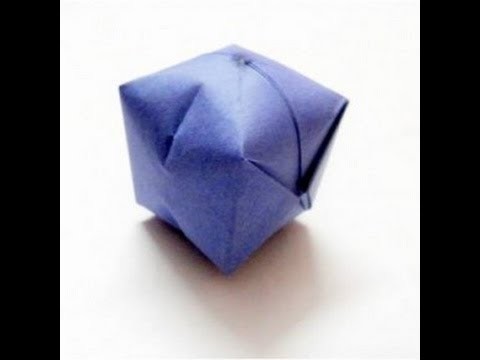 Origami Ball Tutorial - Water Bomb Easy Steps
