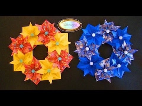 Origami Maniacs 93: Beautiful Christmas Wreath. . 