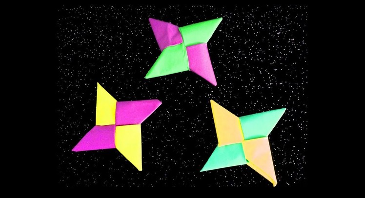Origami ninja star: Two Tone PAPER STAR!