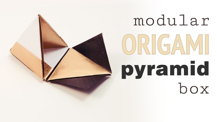 Origami Pyramid Gift Box Tutorial