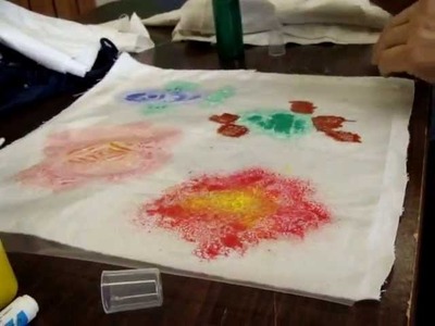 Part 3 - Fabric Craft with: Silhouette Cameo, Tulip Paints and Graffiti Markers