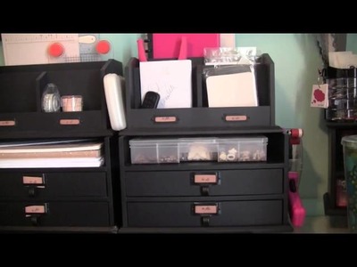 Scrap Room Organizing: My Desk and Video Equipment setup
