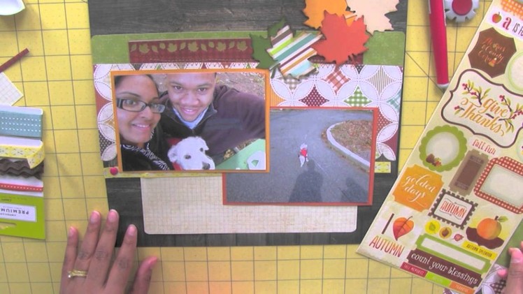 Scrapbook Layout Process: Fall Starts with Family