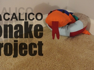 Stuffed calico snake - DIY tutorial