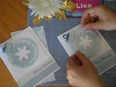 SYS #5 - Sizzix Blue Ornament Christmas Card