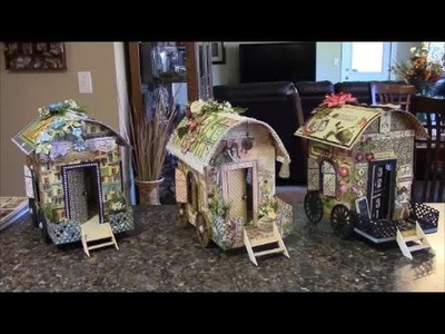 TUTORIAL - PART 2 GYPSY WAGON USING GRAPHIC 45 PAPER - DESIGNS BY SHELLIE