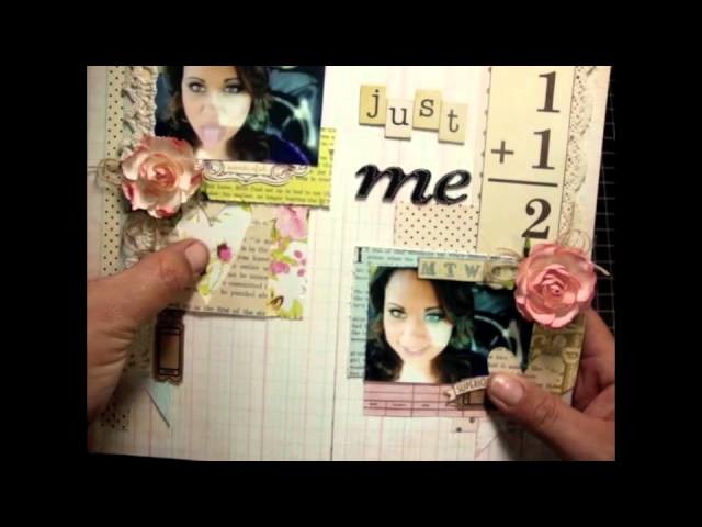 All About Me Layout- November YouTube Layout Hop-