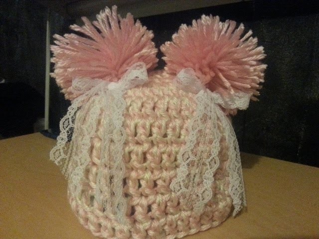#Crochet baby hat #beanie with pom pom EASY #TUTORIAL DIY hat