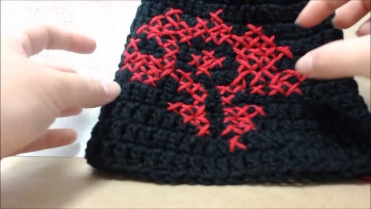Crochet Cross Stitch Horde Symbol Pattern World of Warcraft